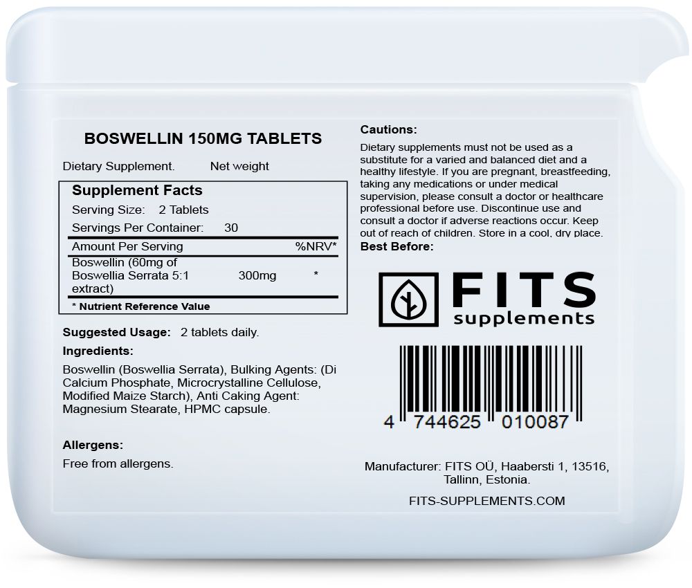 Boswellin 150mg 60 tabletter
