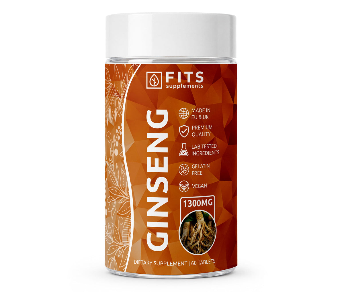Koreansk Ginseng 1300mg 60 tabletter