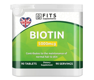 Biotin 5000mcg 90 tabletter