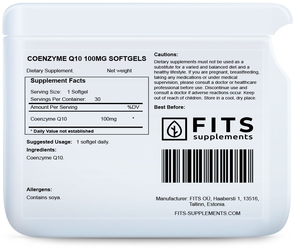 Koenzym Q10 100mg 30 mjuka kapslar