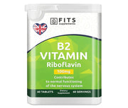 Vitamin B2 100mg (Riboflavin) 60 tabletter