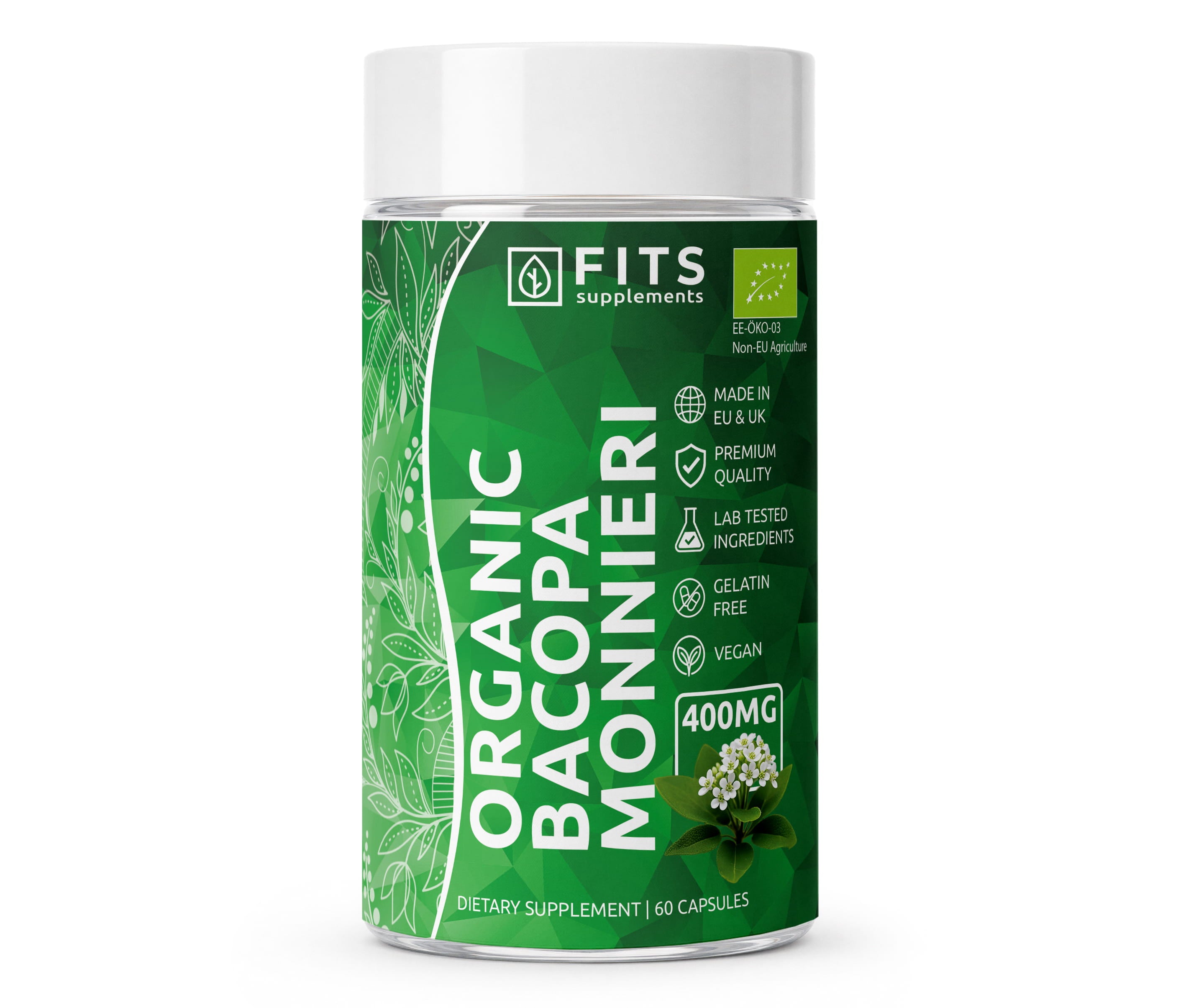Bacopa Monnieri 400mg 60 kapslar