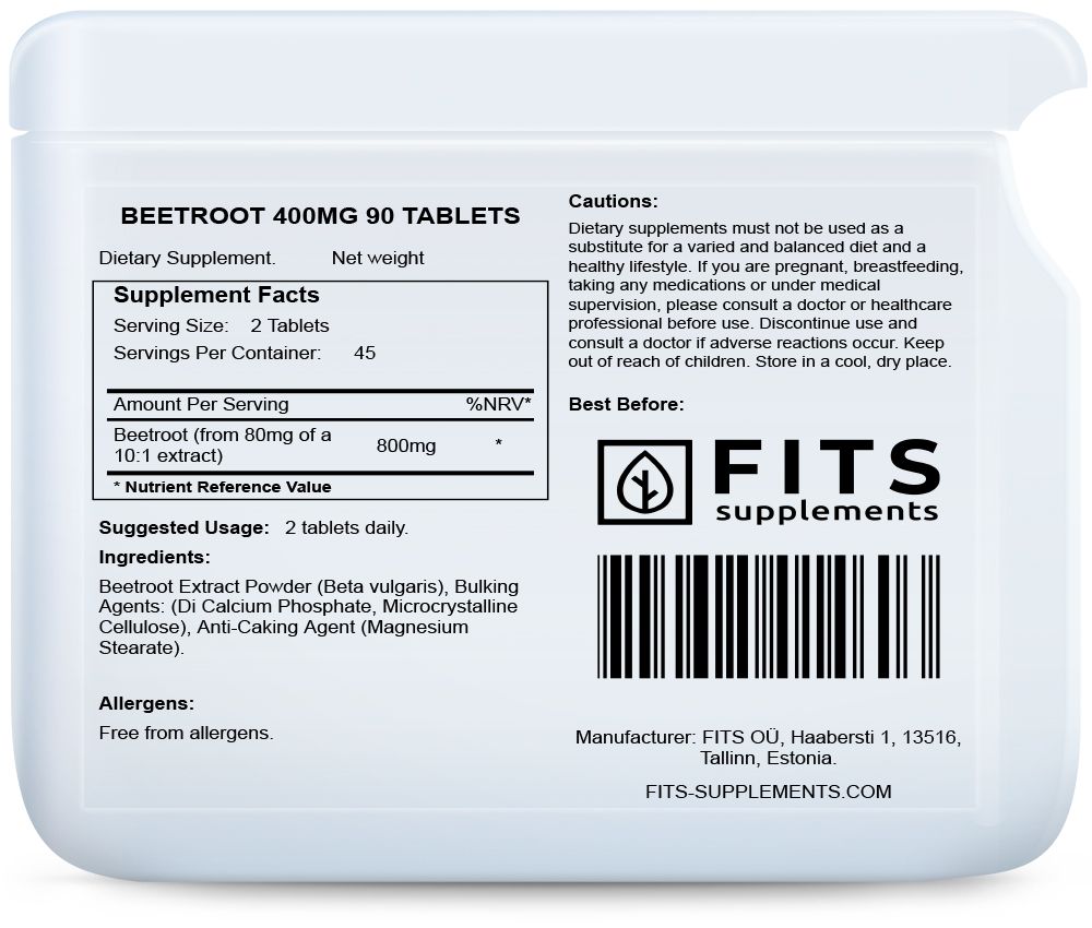 Rödbeta 400mg 90 tabletter