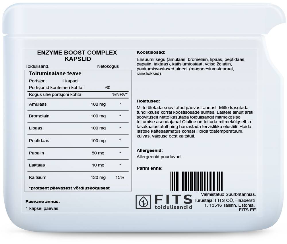 Enzyme Boost Complex 60 capsules