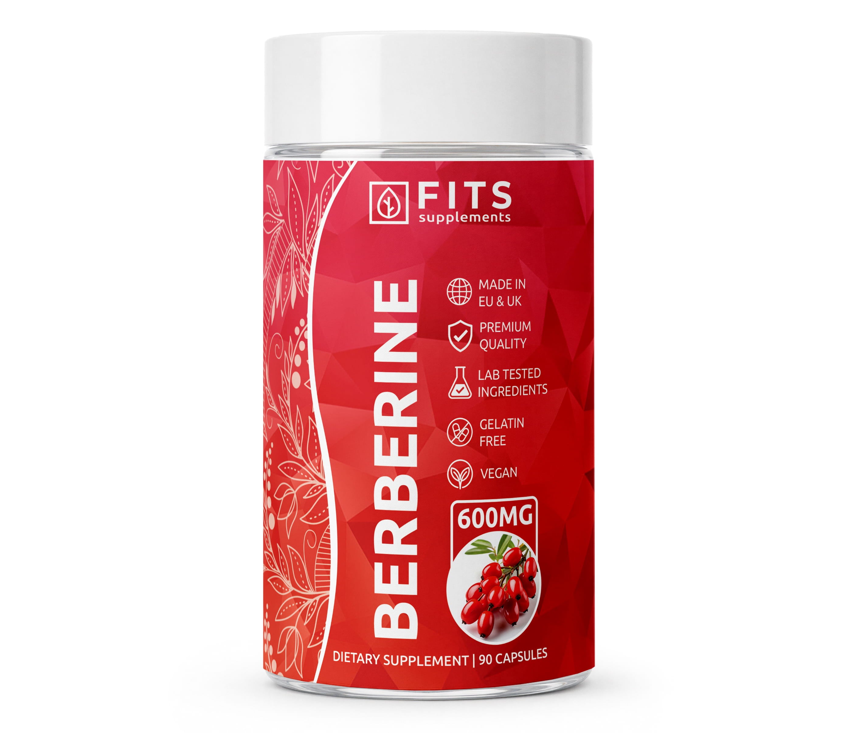 Berberine HCL Stark 600mg 90 kapslar