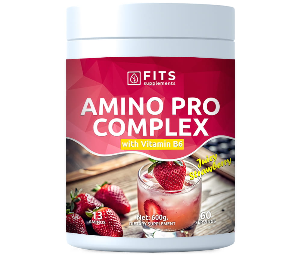 Amino PRO Komplext Saftig Jordgubb 600g