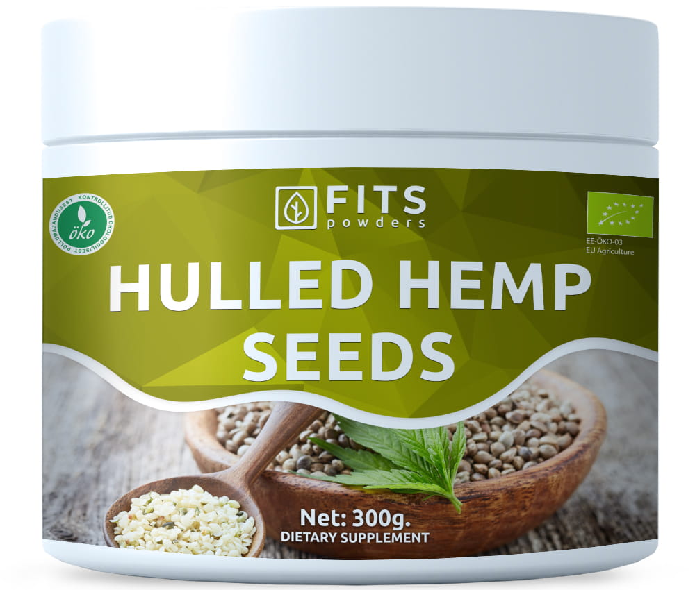Luomulaatuiset kuoritut hamppunsiemenet 300g