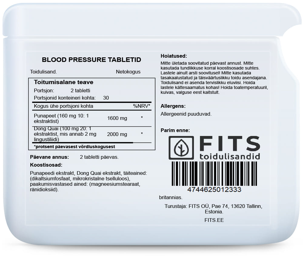 Blood Pressure 60 tablets