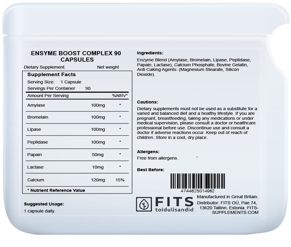 Enzyme Boost Complex 60 capsules